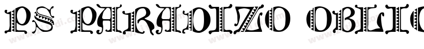 PS Paradizo Oblique字体转换